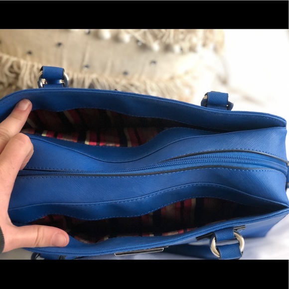 Cobalt Blue Tignanello Crossbody Tote - Picture 4 of 8